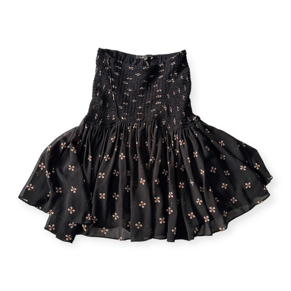 Maje Skirt Set in Printed Chiffon, Jouet Skirt, Leona Top, Size 2/M - Picture 10 of 16